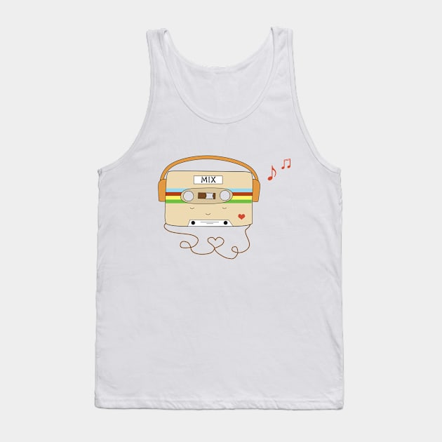 Mix Tape Tank Top by KathrinLegg